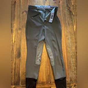 Like New! Gray Ribbed English Hunter Breeches